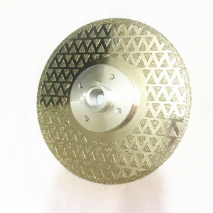 Factory Direct Sale  Electroplated diamond blade cut  Triangle Shape Cutting Disc for Marble  Stone Saw Blade   cut disc