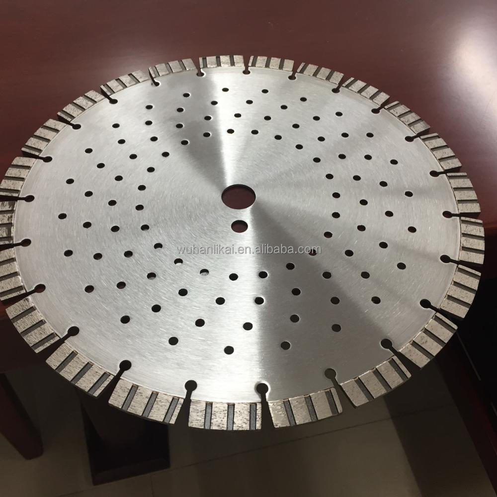 sintered large cutting disc 350mm saw blade  silent granite blade diamond asphalt cutting wheel