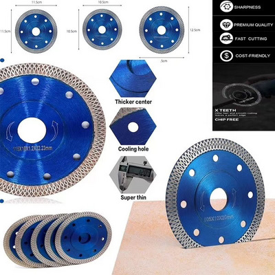 diamond disc 115 mm hot/cold press diamond saw blade sinter turbo  ceramic  tile cutting disc