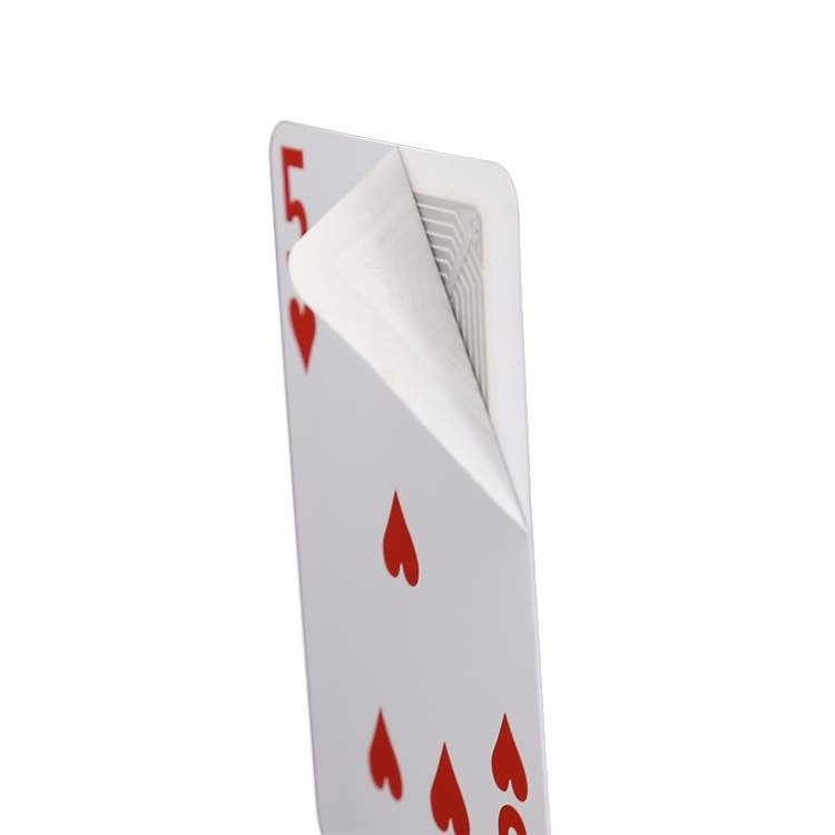 Latest design 13.56MHz RFID Smart Poker Card Logo Printed NFC RFID Poker Playing Cards for Europe market