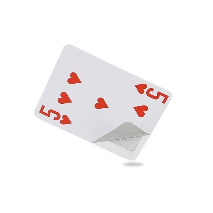 Latest design 13.56MHz RFID Smart Poker Card Logo Printed NFC RFID Poker Playing Cards for Europe market