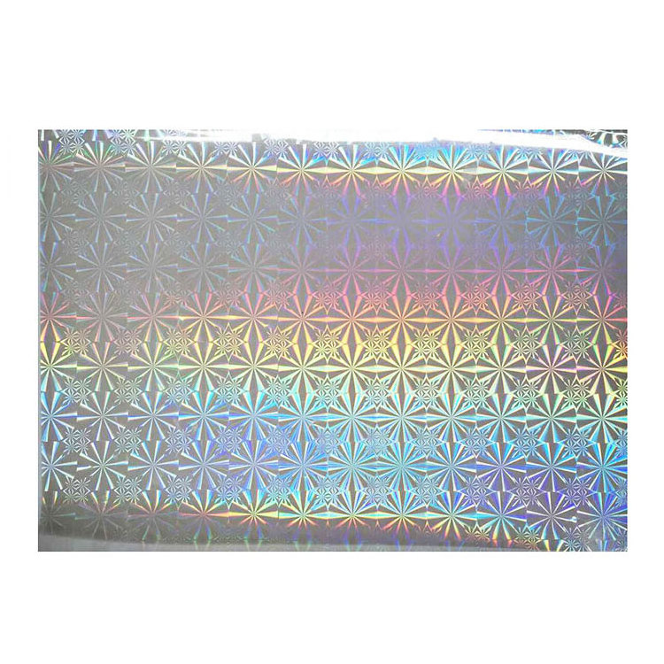 Credit card overlay transparent hot lamination Holographic PVC film