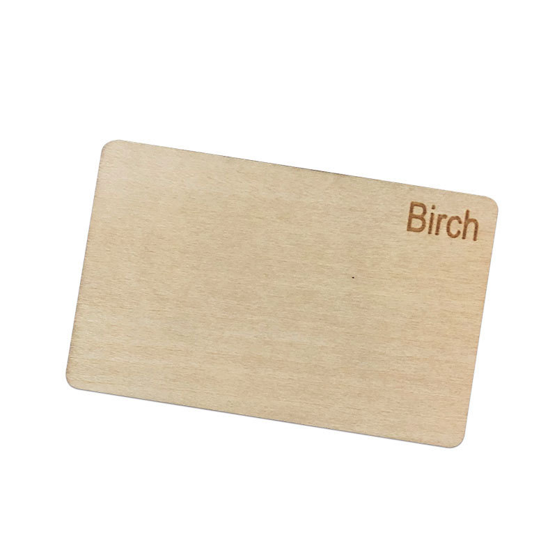 Custom Printing NFC Bamboo RFID Wooden Card Chip