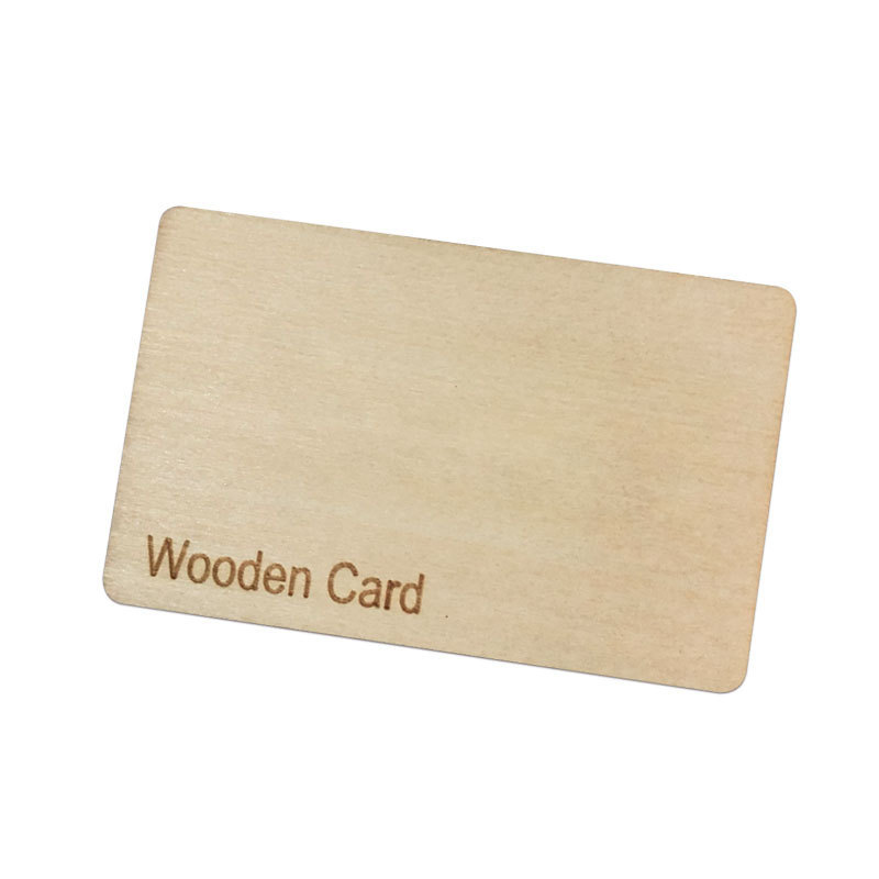 Custom Printing NFC Bamboo RFID Wooden Card Chip