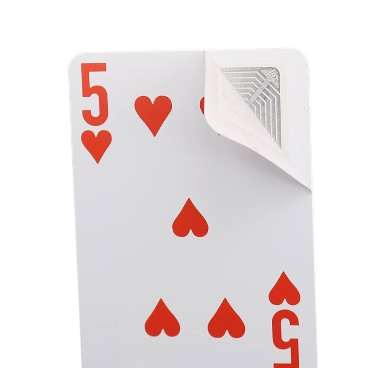 Latest design 13.56MHz RFID Smart Poker Card Logo Printed NFC RFID Poker Playing Cards for Europe market