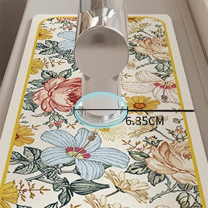 Kitchen Faucet Absorbent Mat Sink Splash Guard Sink Draining Pad Faucet Water Catcher Mat