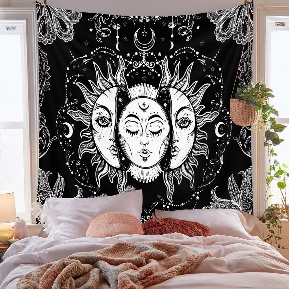 bohemian tapestries tarot mandala custom tapestry printing wall tapestry decoration hanging