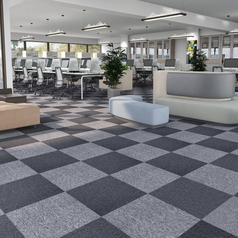 commercial office carpet tile office chair mat 50*50cm