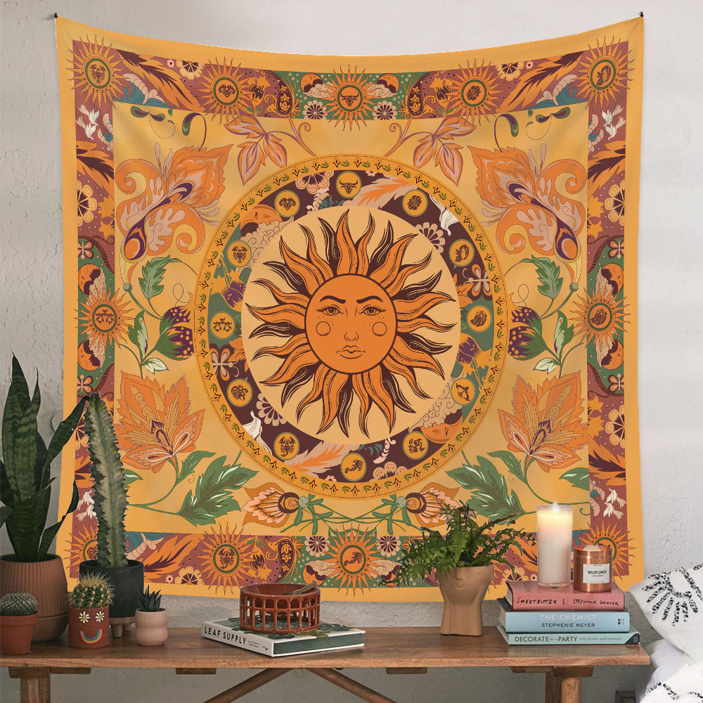 bohemian tapestries tarot mandala custom tapestry printing wall tapestry decoration hanging