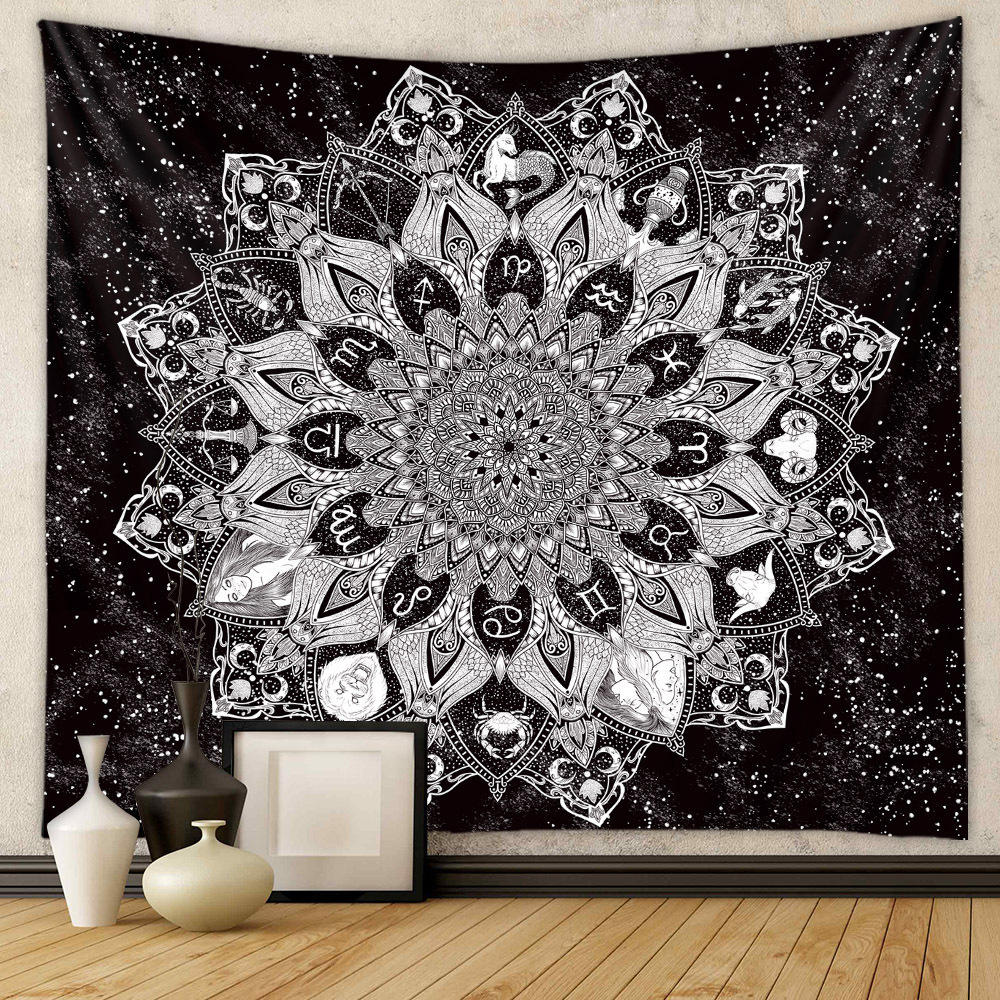 bohemian tapestries tarot mandala custom tapestry printing wall tapestry decoration hanging