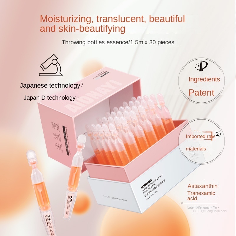 Astaxanthin Essence Luminous Needle Light Double Antioxidant Brightening White Skin Overnight Repair Hydrating Anti aging Serum