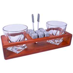 Prrmium quality new design whiskey glass with cigar holder