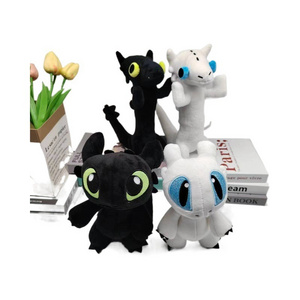 Hot Sale Dragon Stuffed Toys Set Light Night Fury How To Train Your Dragon Toothless Doll Stuffed Animal Plush Toy For Children