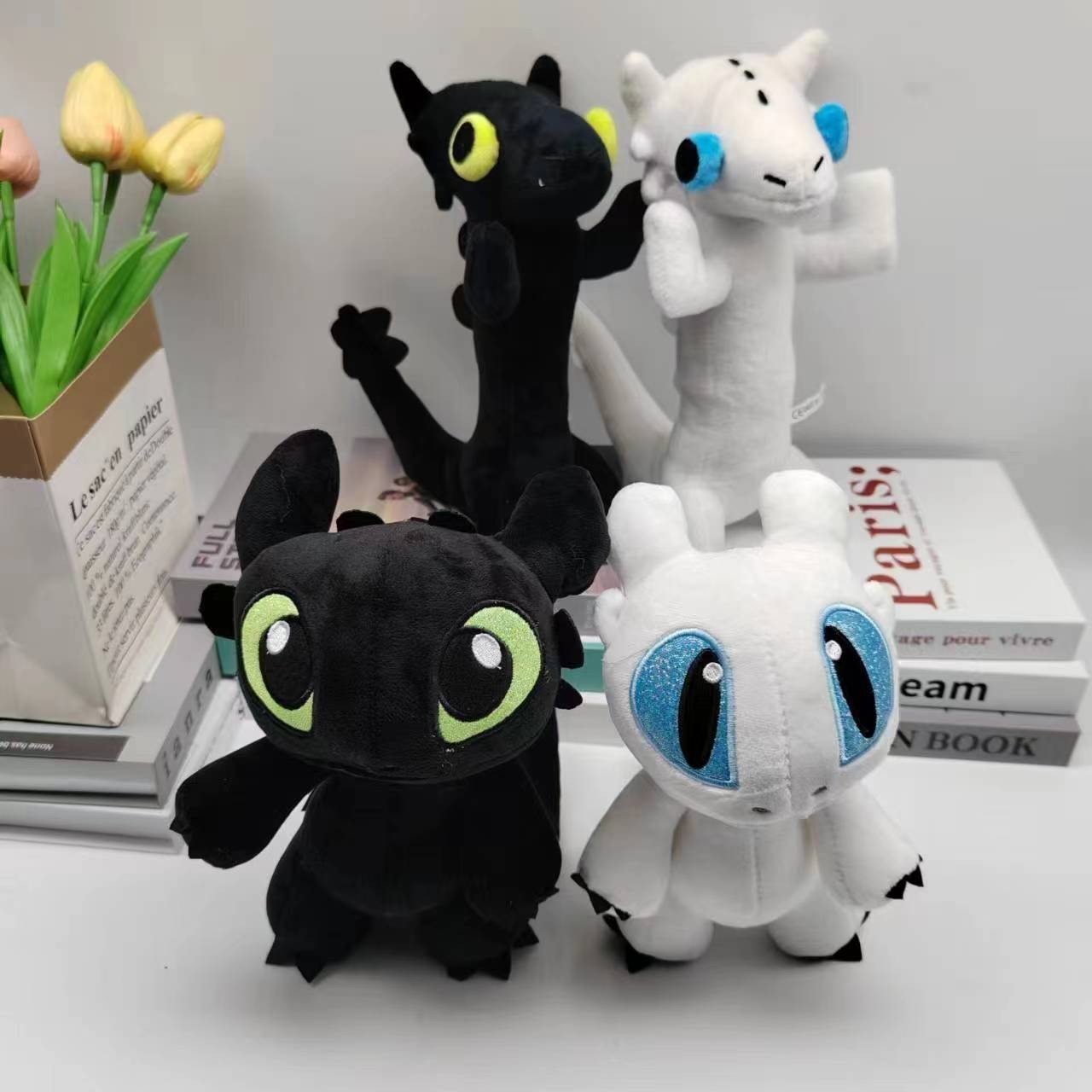 Hot Sale Dragon Stuffed Toys Set Light Night Fury How To Train Your Dragon Toothless Doll Stuffed Animal Plush Toy For Children