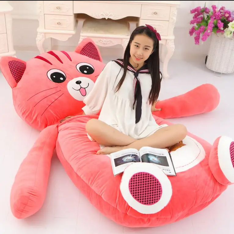 Lazy Bed Cute Adults Big Bear Frog Cat Sleeping Bag Mat Sofa Bed Animal Giant Teddy Bear Bed Bear Giant Stuffed Animal Toys