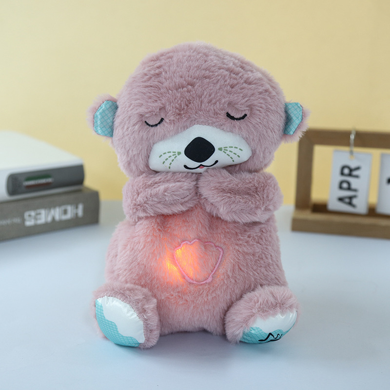 Wholesale Factory 30cm Comfort Breathe Bear Stuffed Animal Toys Custom Plush Toy Music Doll for Kids Toys