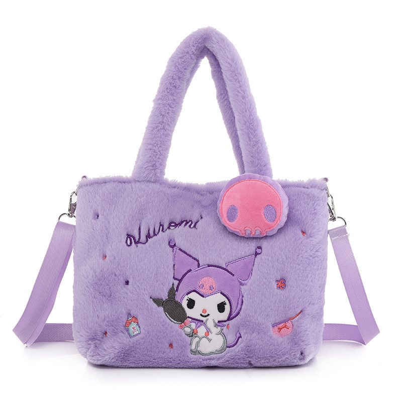 Kawaii Anime Tote Children Gifts 0-5 Years Bag Super Soft Plush Kitty Cross Crossbody Sling Bag Shoulder Bags Hello KT