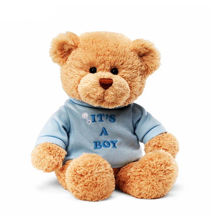 Wholesale Manufacturer Custom Teddy Bear Plush Toy Soft Stuffed Animal 30cm Wear T Shirt Teddy Bear Toy Doll