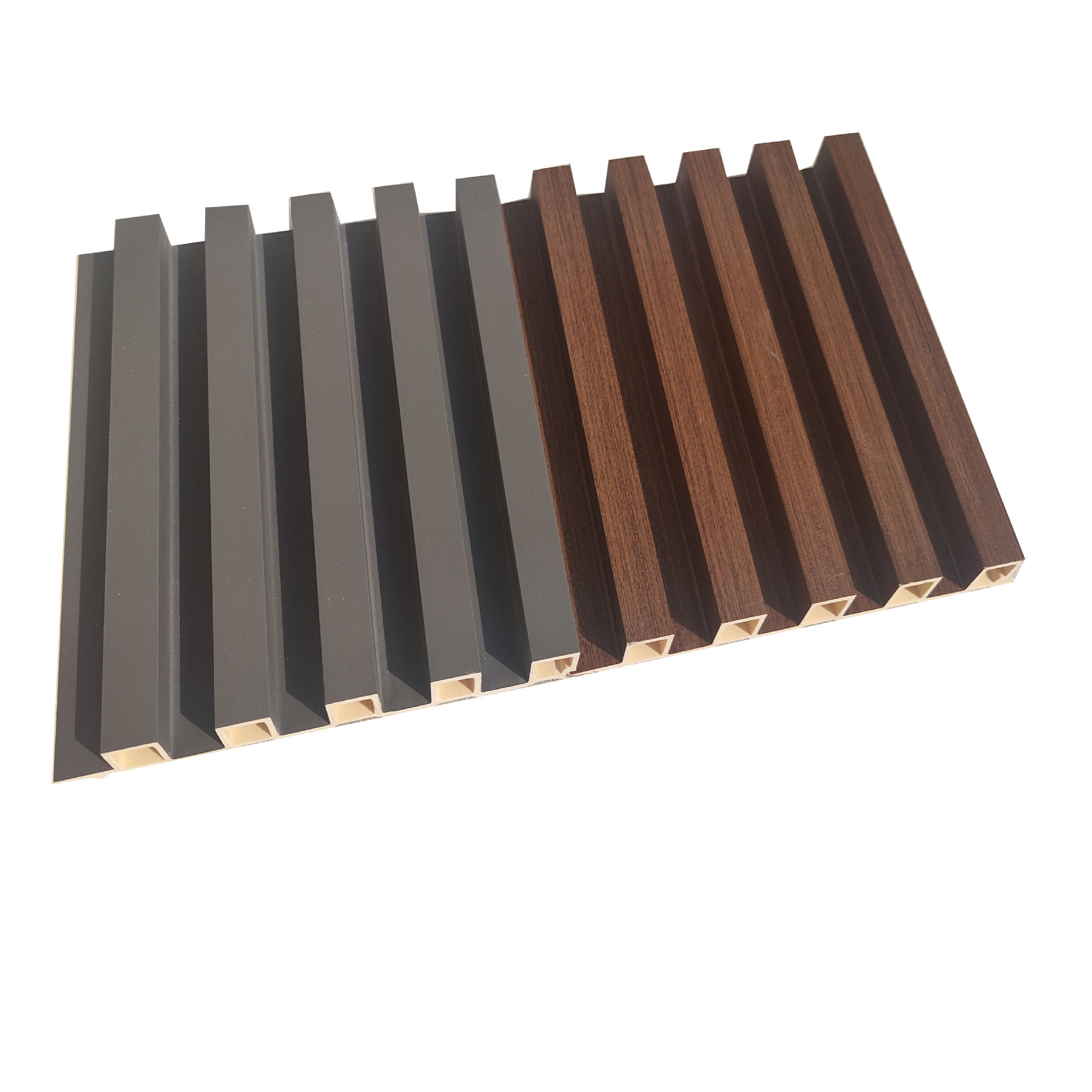 Cheap Water Proof Wood And Plastic Composite WPC Fluted Wall Panel