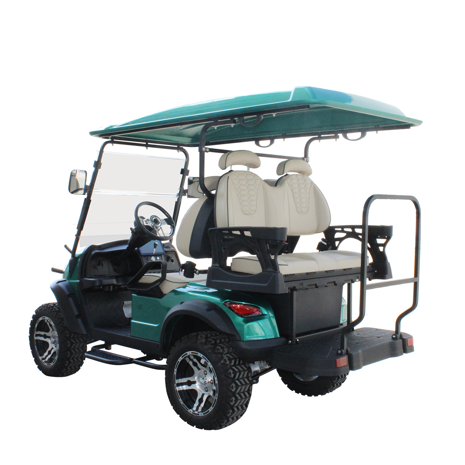 4 Seater Reception Shuttle Electric Sightseeing Bus Low-Speed Golf Cart with Custom Colors