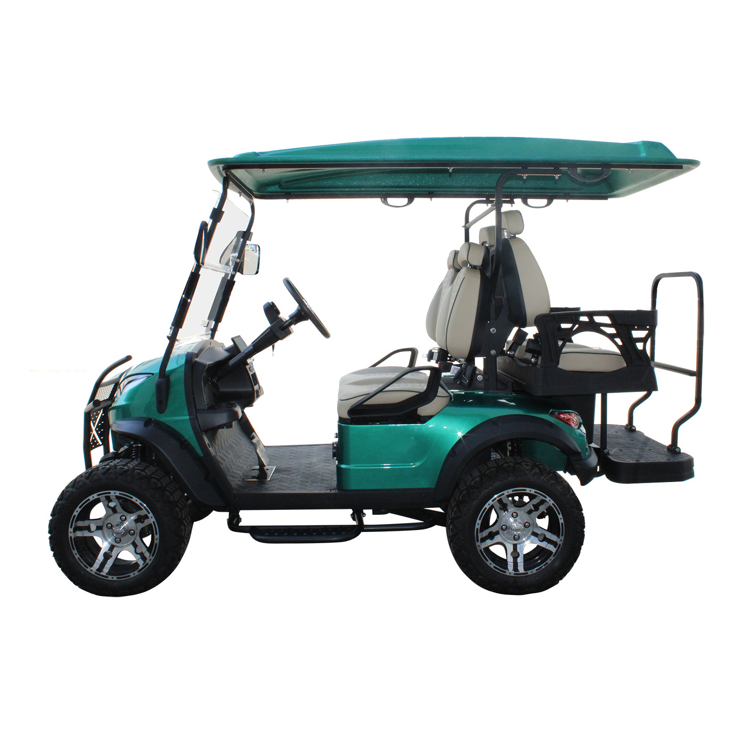 4 Seater Reception Shuttle Electric Sightseeing Bus Low-Speed Golf Cart with Custom Colors