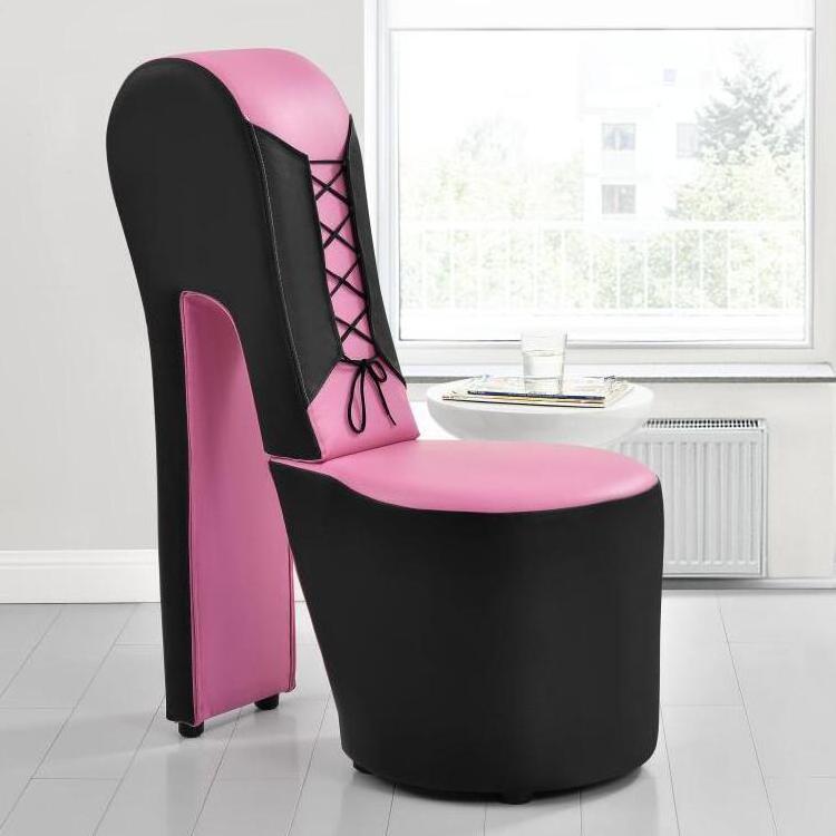 Newest style beautiful shape leather PU high heel chair