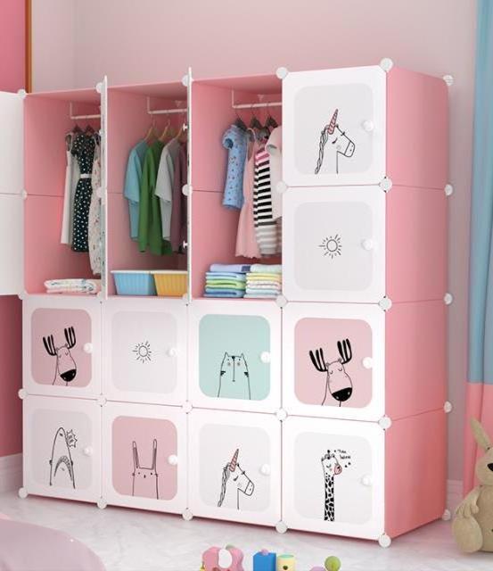 Eco-Friendly Sturdy Children Plastic Wardrobes For Clothes  Baby Wardrobe Cabinet