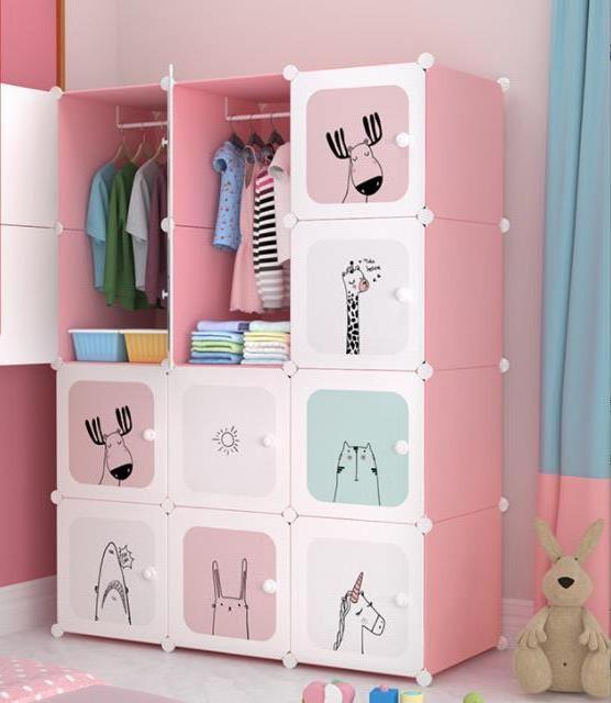 Eco-Friendly Sturdy Children Plastic Wardrobes For Clothes  Baby Wardrobe Cabinet