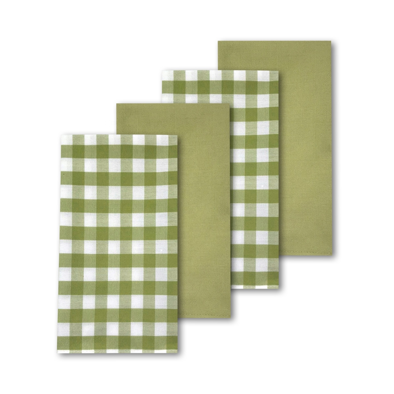 Fashion style 100% polyester all season table linen green plain napkin