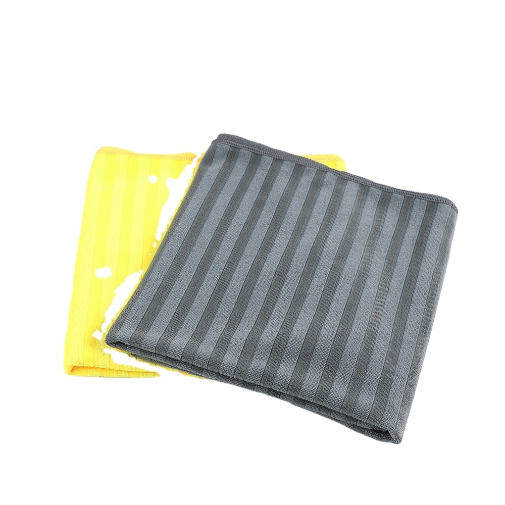 GRS  BSCI Weft woven microfiber PP wire cleaning towels absorbent dishtowels kitchen rags Not Contaminated Oil cleaning cloth