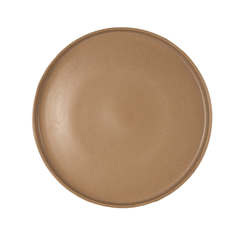 Customized Stoneware Ceramic Catering Dinner Plates Large Ceramic Plates