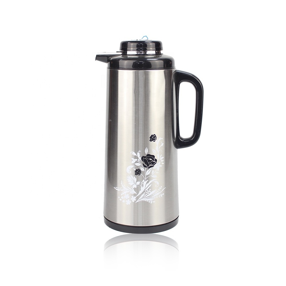 2020 Stainless Steel Body Thermos Glass Refill Vacuum Flask Jug Thermal Carafe