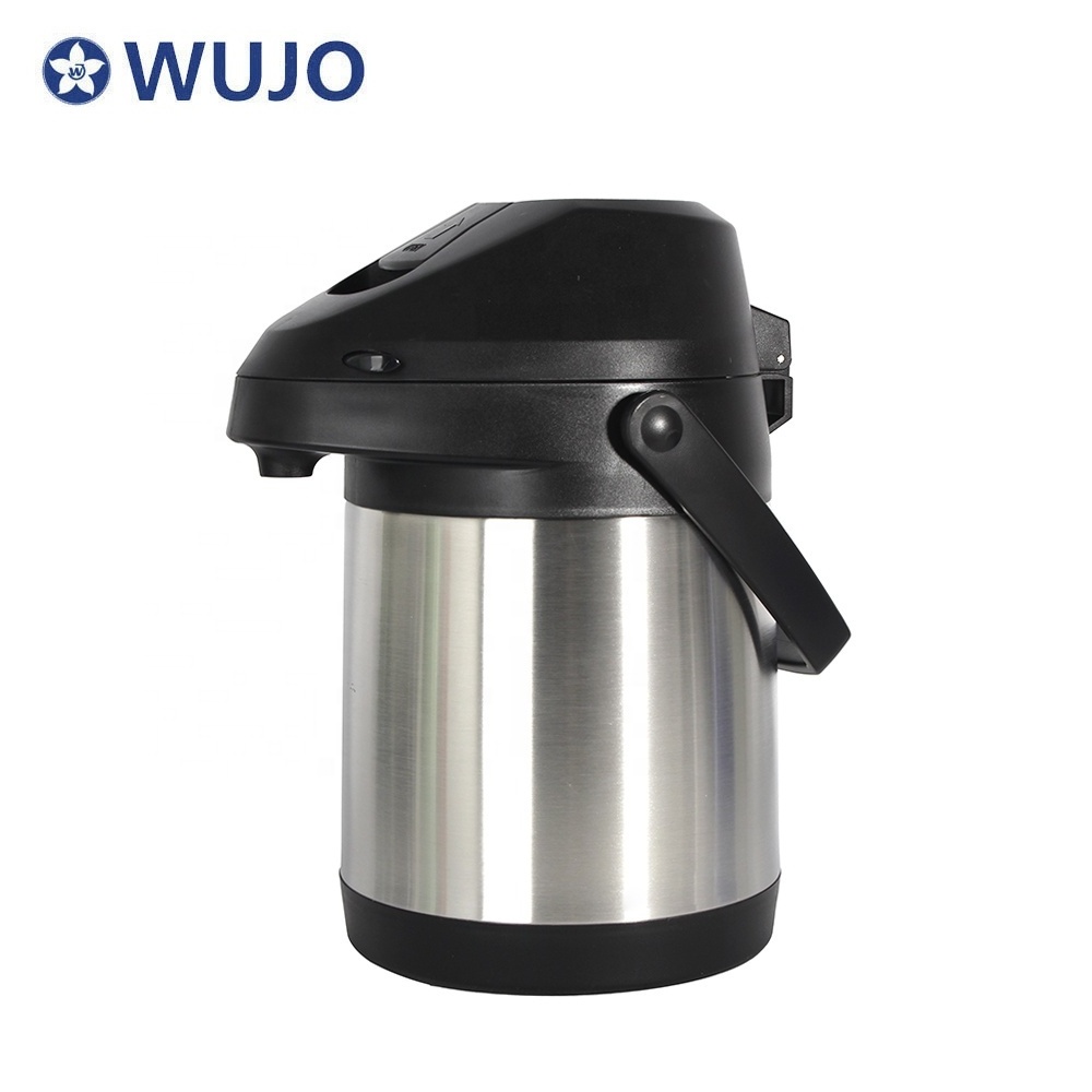 WUJO Hot Sell Customized Classic Paraguay Brazil Hot Cold Flask Thermos Thermal Carafe Coffee Airpot Coffee Dispenser with Pump