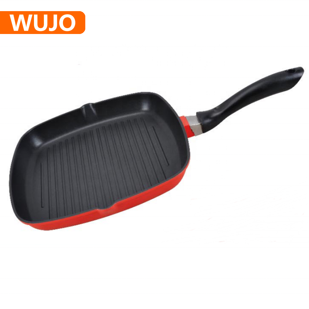 Wholesale Cheap Price Cookware Sartenes Induction Cooker Aluminum Cast Iron Griddles Nonstick Frying Grill Pan