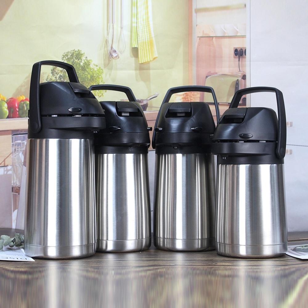 Double wall vacuum insulated stainless steel water bottle insulated coffee thermos air flask pot