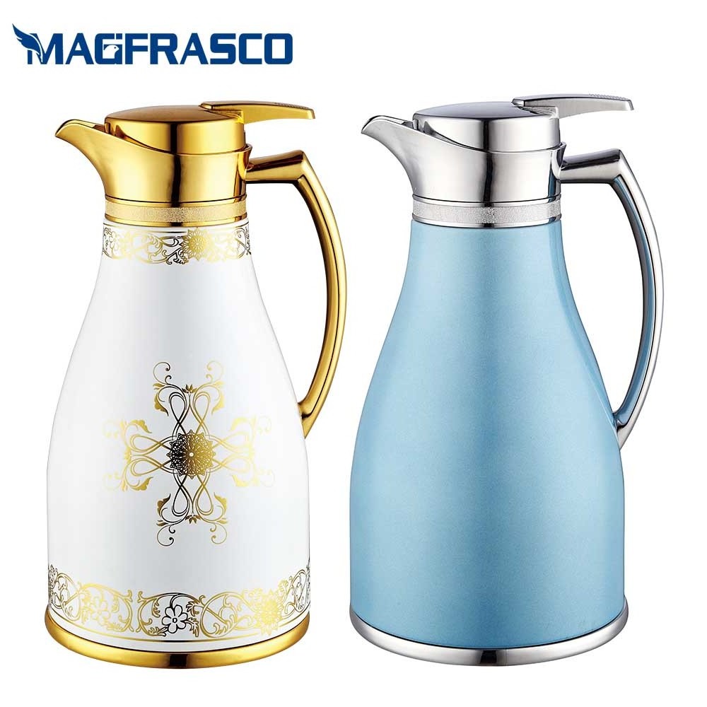 Best Selling High Quality Custom Best Insulated Thermal Vacuum Flask Arabic Coffee Thermos with Glass Refill