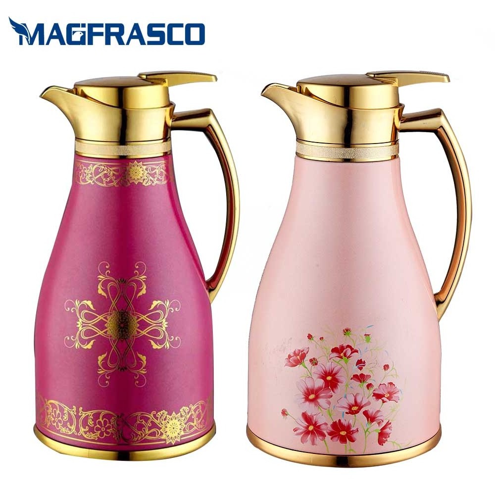 Best Selling High Quality Custom Best Insulated Thermal Vacuum Flask Arabic Coffee Thermos with Glass Refill