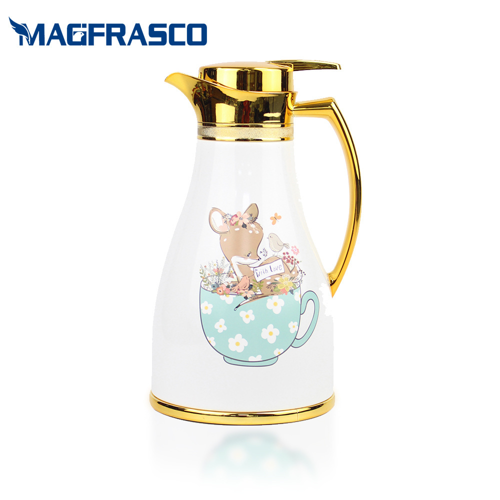 Best Selling High Quality Custom Best Insulated Thermal Vacuum Flask Arabic Coffee Thermos with Glass Refill