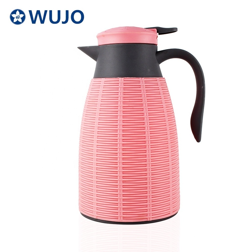 0.7L 1 liter vacuum flask glass inner rattan thermos thermal carafe