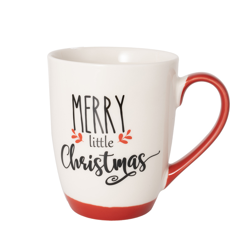 Hot Selling Christmas Design Ceramic Mug Cup Tazas De Cafe De Ceramic Taza Porcelana