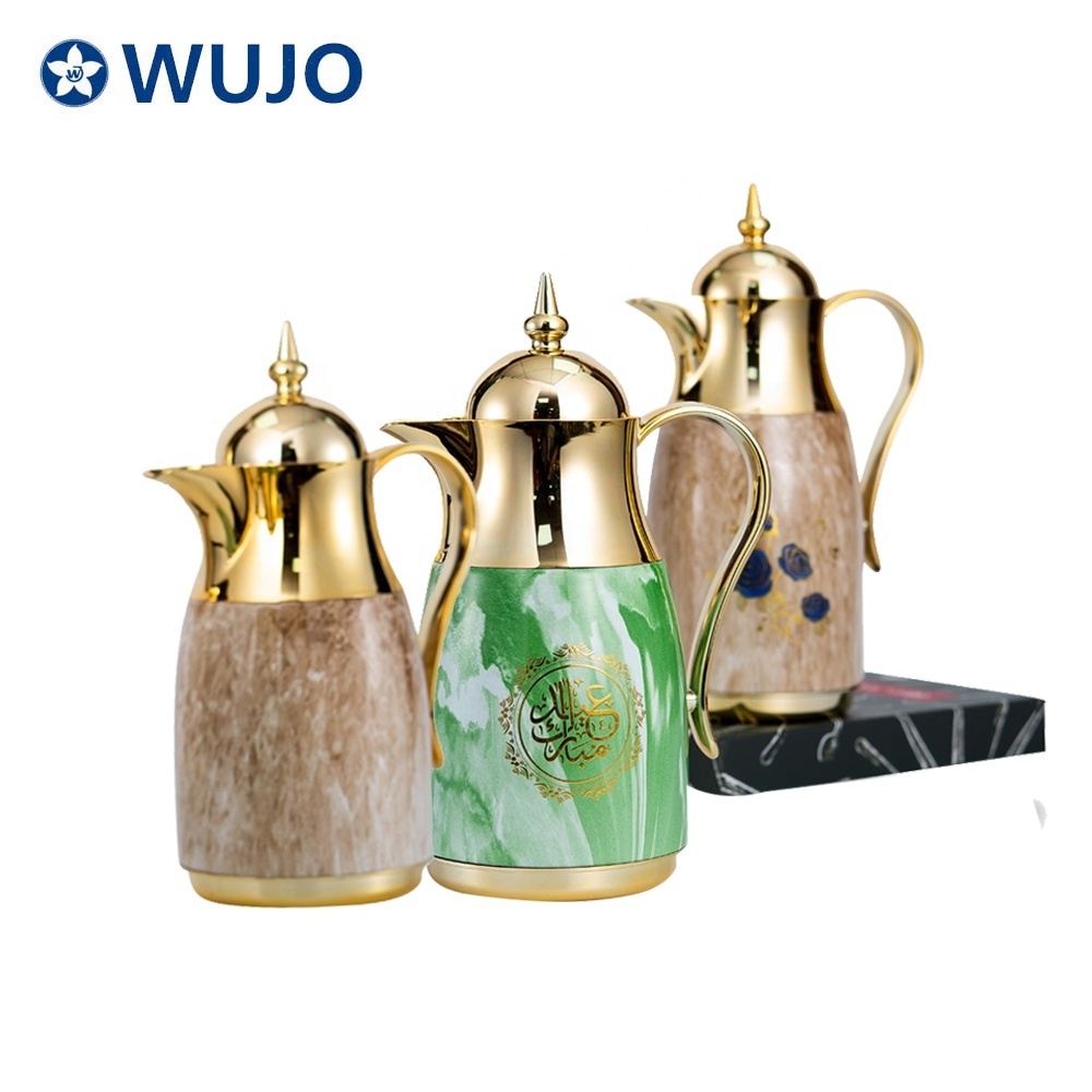 WUJO glass refill  tea flask hot cold arabic thermos dallah coffee pot