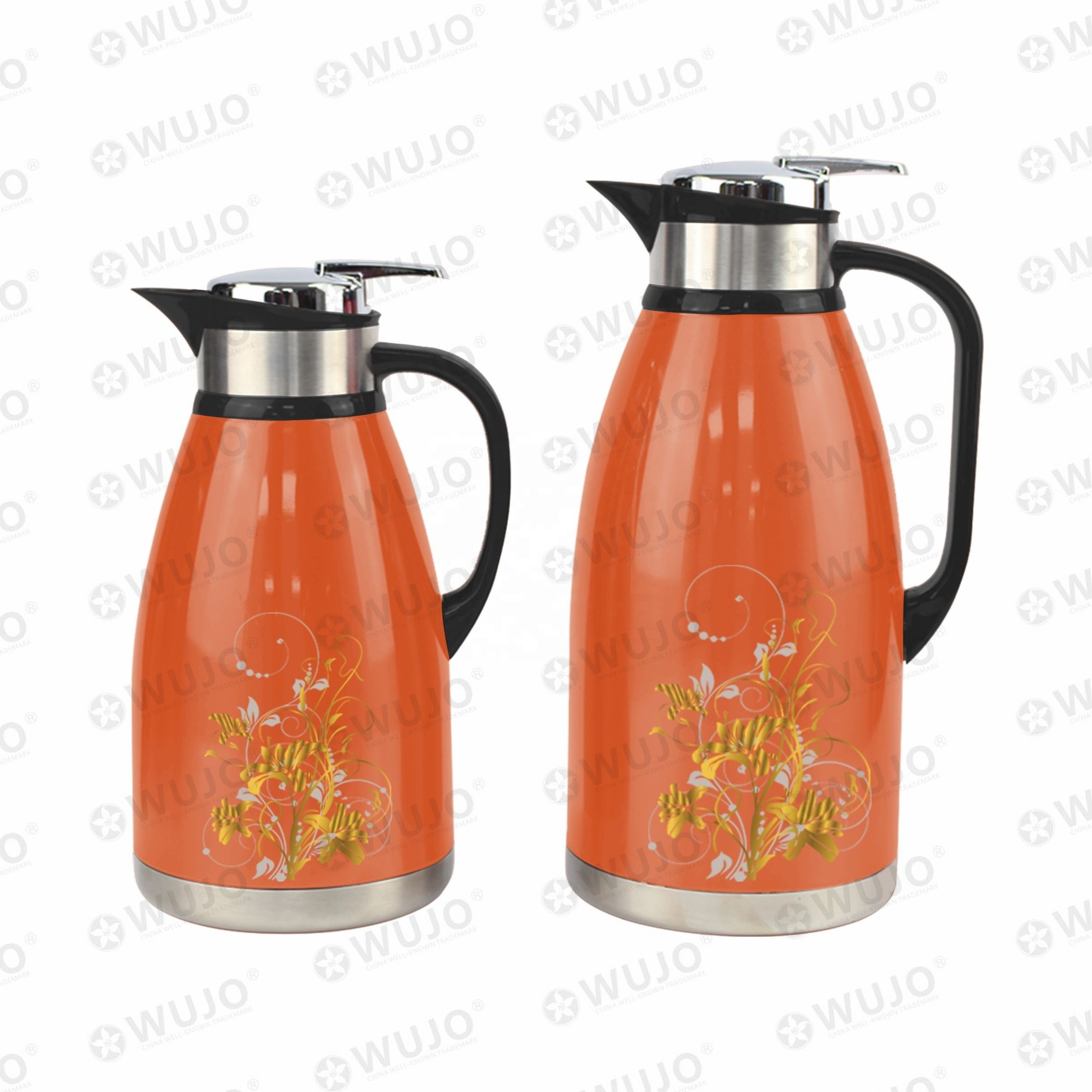 Afghanistan 2l 3l insulated double wall stainless steel vacuum flask & thermos / coffee pot / vacuum jug from WUJO