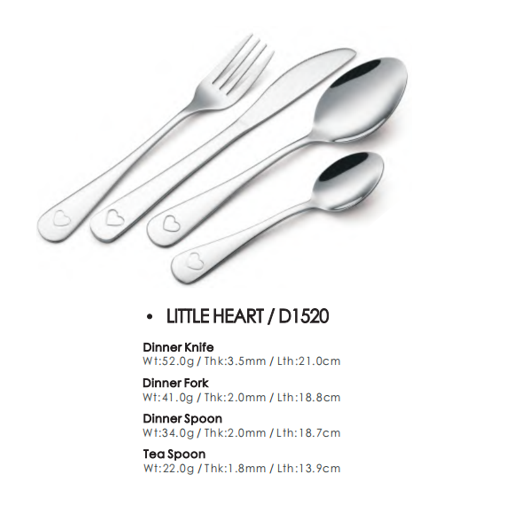 WUJO Food Contact LFGB BSCI 18 / 8 18 / 10 High Quality Cubiertos Flatware Silver Stainless Steel Chilren's Kids Cutlery Set