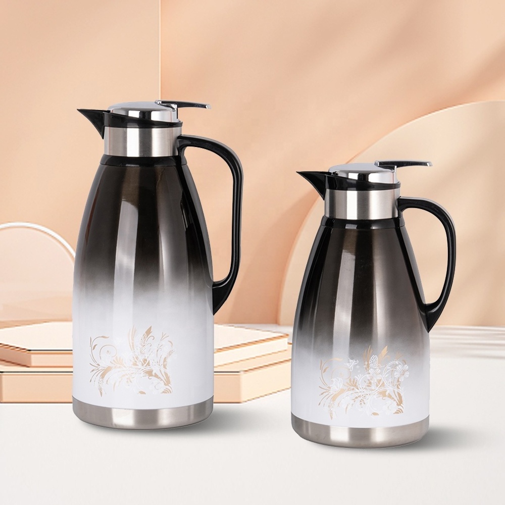 Manufacturer Arabian High Performance Double Wall 304 Stainless Steel Vacuum Carafe Pot Water Jug Travel Coffee Pot Keep Warm