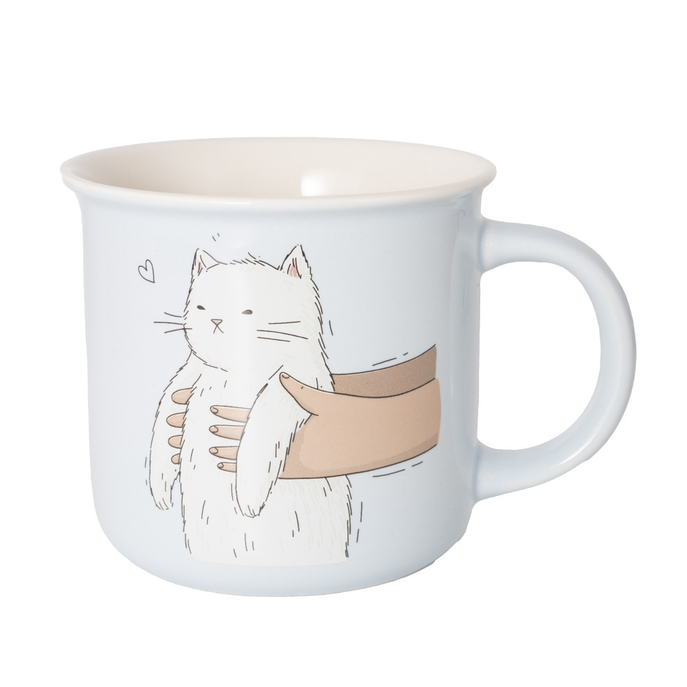 Enamel Imitation Ceramic Coffee Mug Tazas Con Diseno Regalo Taza Para Cafe