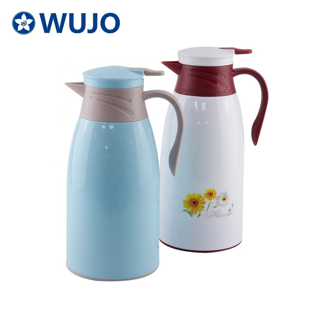 WUJO  OEM ODM thermos glass liner dallah dubai vacuum arabic coffee pot / coffee tea pot