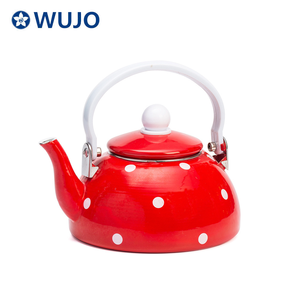 Small red Turkish Kettle turkish enamel coffee tea pot kettle