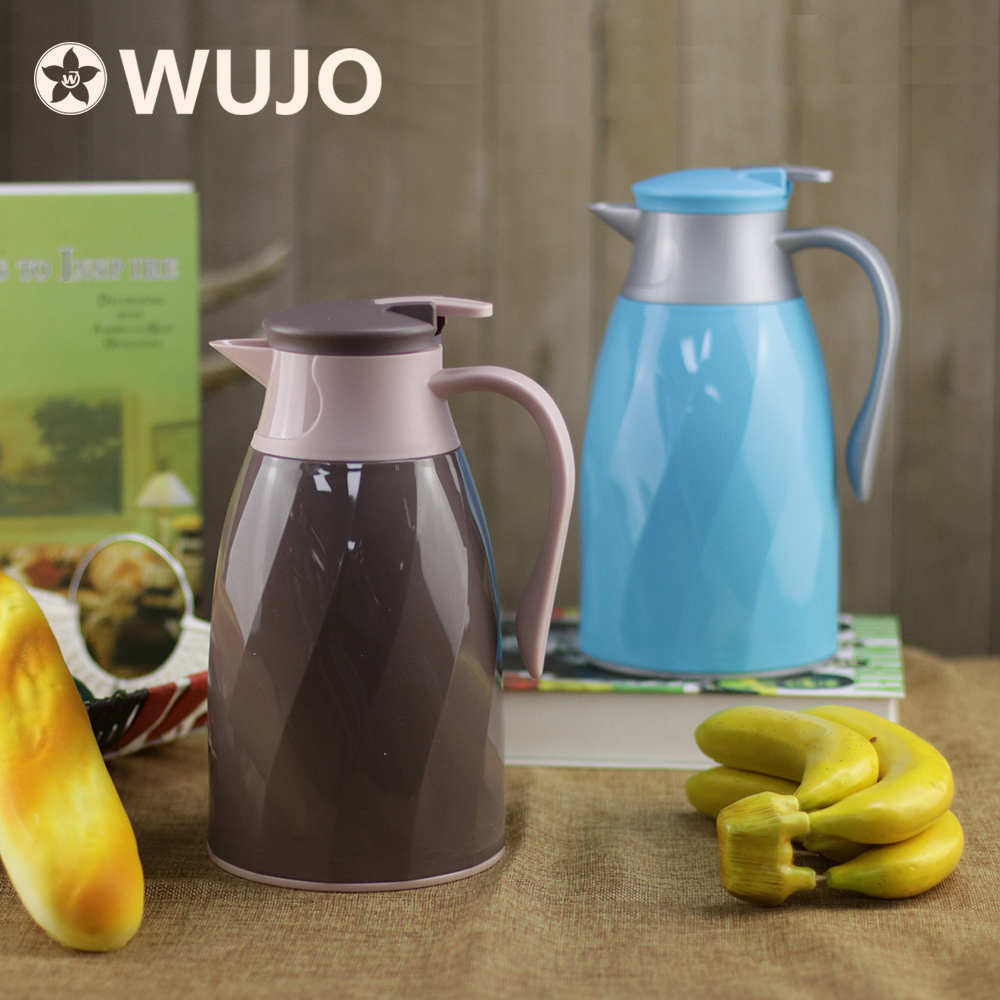 WUJO  OEM ODM thermos glass liner dallah dubai vacuum arabic coffee pot / coffee tea pot