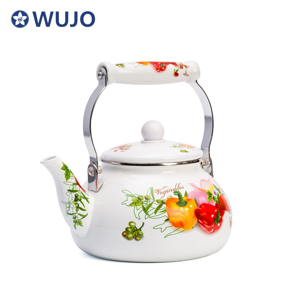 High Grade Fashion 2.4L Enamel Water Kettles /Enamel Teapot/ Enamel Kettle for sale