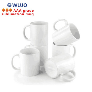 Sublimation Ceramic White Mugs Coffee Cups 11oz AAA Ceramic Photo Blank Sublimation Mugs